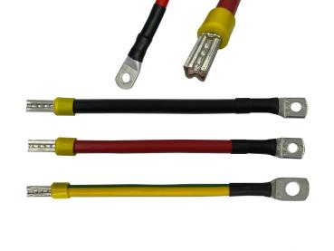 H07V-K Kabel / Aderendhülsen und Rohrkabelschuh verpresst 25 35 50mm² M6/M8/M10/ M12 Rot Schwarz Grün/Gelb flexibel